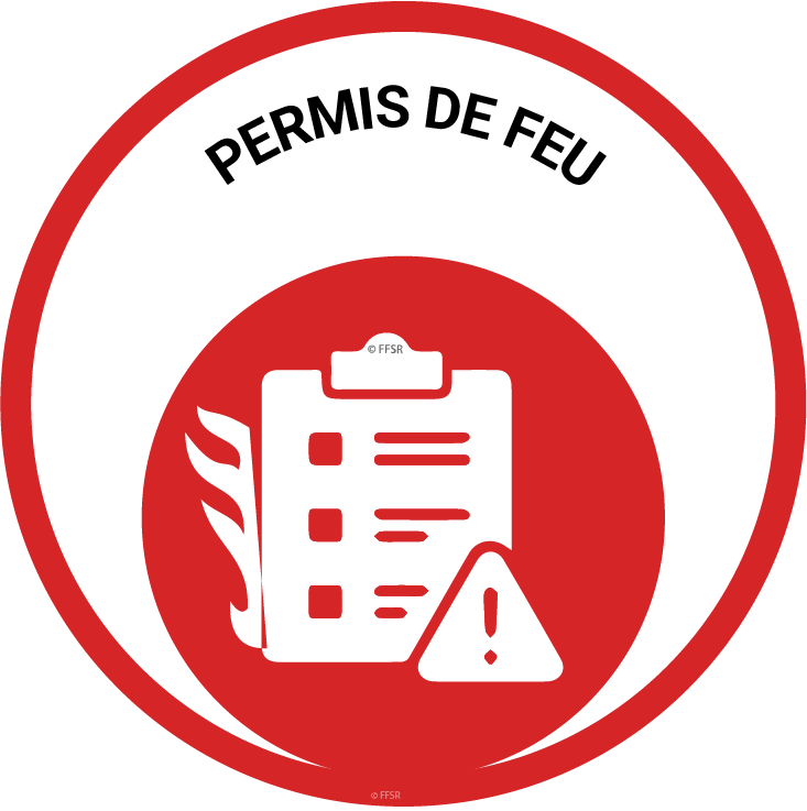 Permis de feu Logo